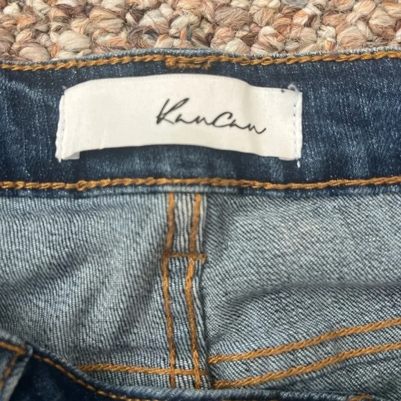 Kancan Women’s Medium Wash Distressed Mid Rise Straight Jeans Size 9 - Picture 4 of 9